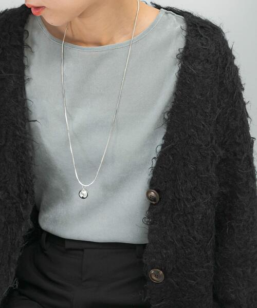 ネックレス CHIGNON　オーバル＆ボールTOPネックレス レディースの画像
