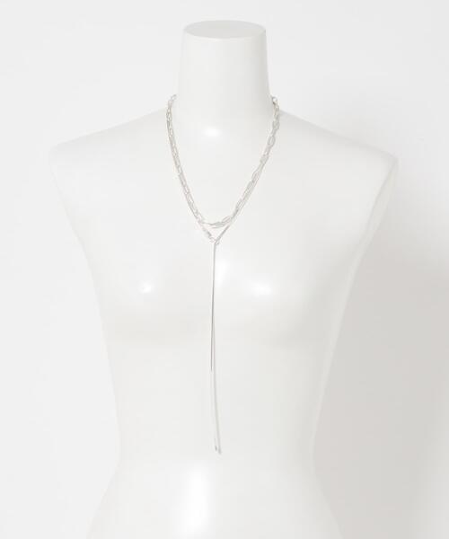 ネックレス CHIGNON　オーバル＆ボールTOPネックレス レディースの画像