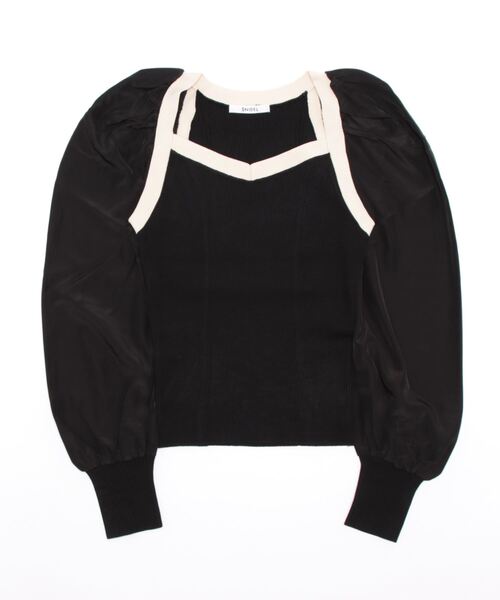「SNIDEL」 長袖ニット FREE ブラック レディース_画像2