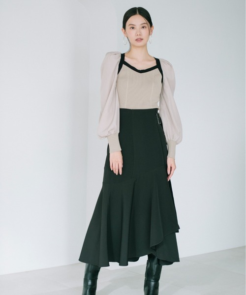 「SNIDEL」 長袖ニット FREE ブラック レディース_画像3