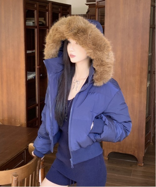 ジャケット・アウター BUFFALO BOBS denim fur military down Y2K BUFFALO BOBS denim fur military down Y2K