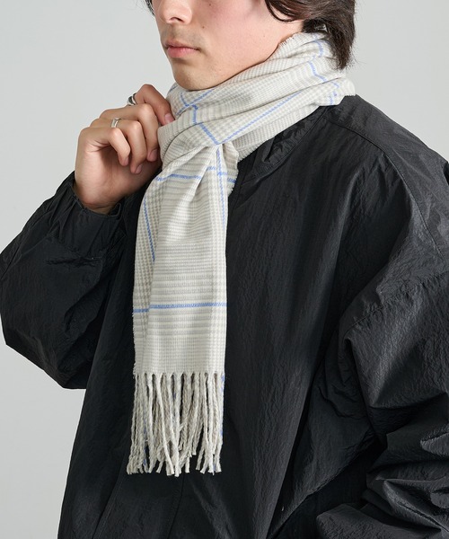 STONE  マフラー グレー 100%シルクマフラーグレー TESSITURA DI NOVARA製(Ermenegildo Zegna