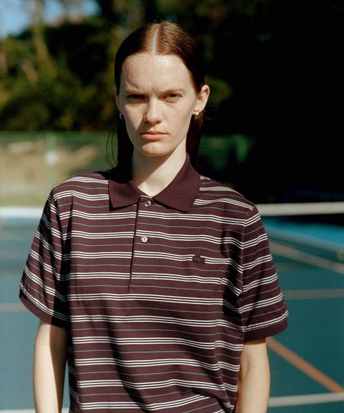 「LACOSTE」 半袖ポロシャツ 36 ブルー系その他4 レディースの画像