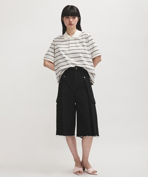 「LACOSTE」 半袖ポロシャツ 36 ブルー系その他4 レディースの画像