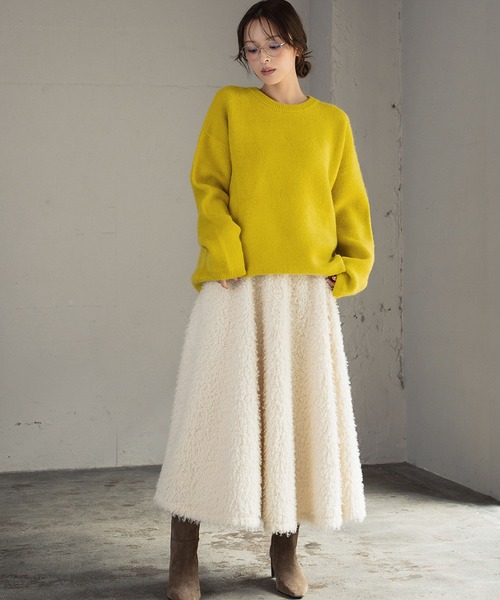 ELFRANK ニット セーター ニット 長袖 トップス 秋 秋冬 カラーニット