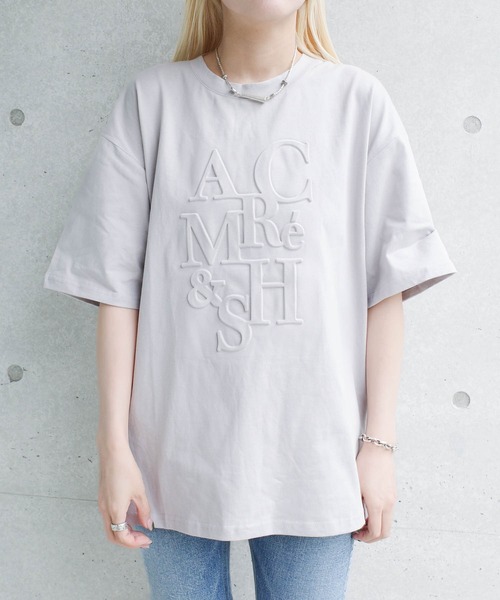 tシャツ 「W」「it」「ARC」「SWITCH by ARCH」エンボス ロゴ Tシャツ