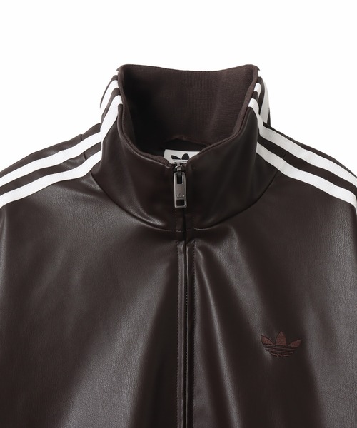adidas（アディダス） コート ジャケット adidas PLEATHER 3STRIPES
