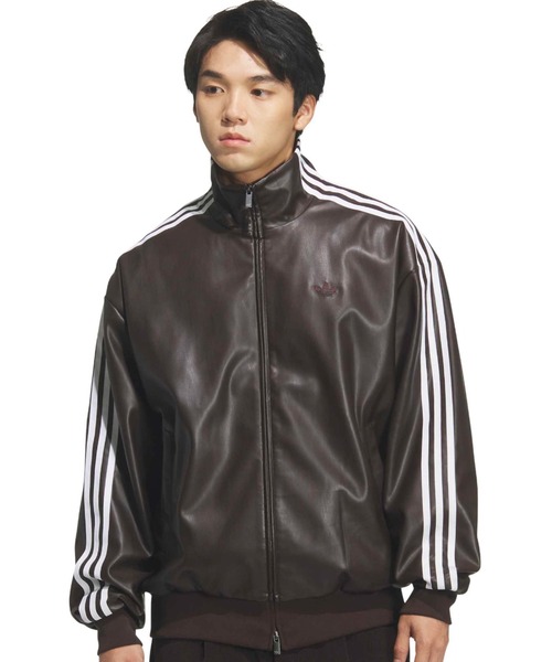 adidas（アディダス） コート ジャケット adidas PLEATHER 3STRIPES
