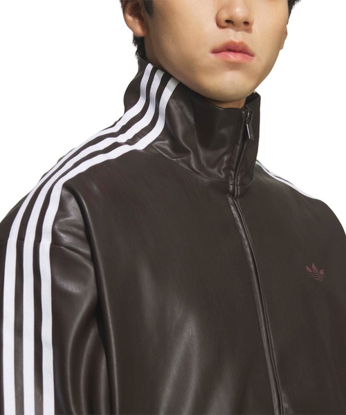 adidas（アディダス） コート ジャケット adidas PLEATHER 3STRIPES