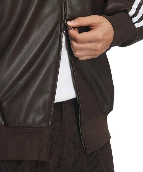 adidas（アディダス） コート ジャケット adidas PLEATHER 3STRIPES