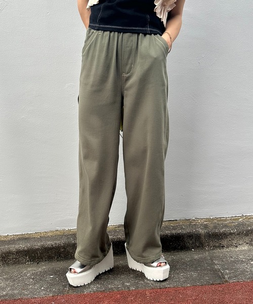 「mi via loca」 デニムパンツ FREE ライトブルー レディース_画像2