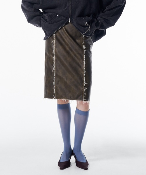JOSE MOON（ジョゼムーン） スカート FAUX LEATHER TIGHT SKIRT/フォー
