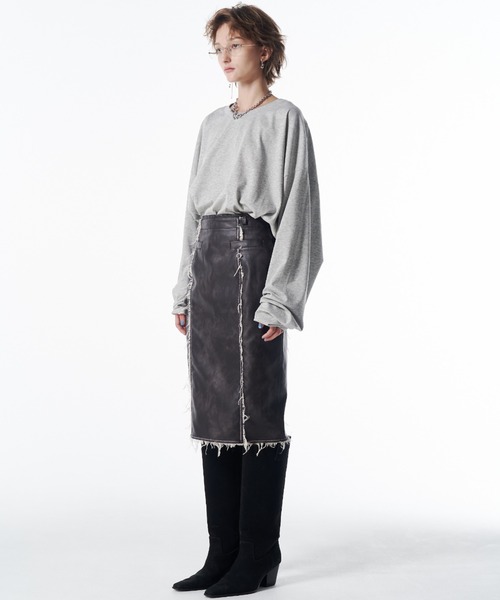 JOSE MOON（ジョゼムーン） スカート FAUX LEATHER TIGHT SKIRT/フォー
