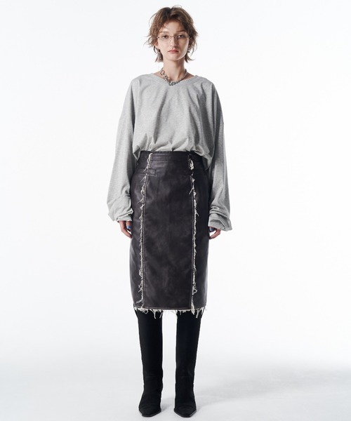 JOSE MOON（ジョゼムーン） スカート FAUX LEATHER TIGHT SKIRT/フォー