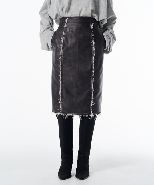 JOSE MOON（ジョゼムーン） スカート FAUX LEATHER TIGHT SKIRT/フォー