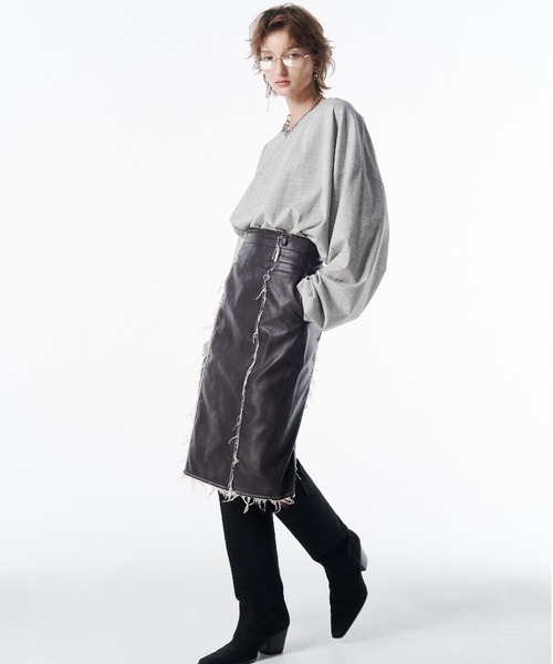 JOSE MOON（ジョゼムーン） スカート FAUX LEATHER TIGHT SKIRT/フォー