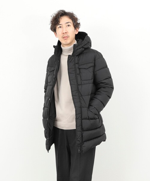 美品　HERNO　ヘルノ　ダウンコート　ドッキング　切替　イタリア　46 7651202226.jpg
