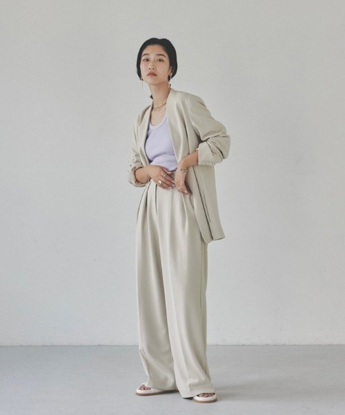 TODAYFUL 「TODAYFUL」 ノーカラージャケット 38inch ベージュ