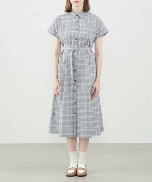 「MACKINTOSH PHILOSOPHY」 半袖ワンピース 38 グレー系その他 レディースの画像
