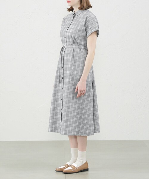 「MACKINTOSH PHILOSOPHY」 半袖ワンピース 38 グレー系その他 レディースの画像
