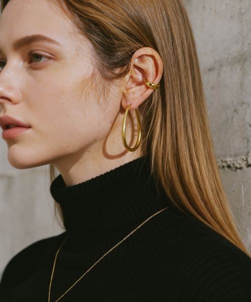 ピアス 金属アレルギー対応 フープピアス シルバー925 ゴールド 「Tilk