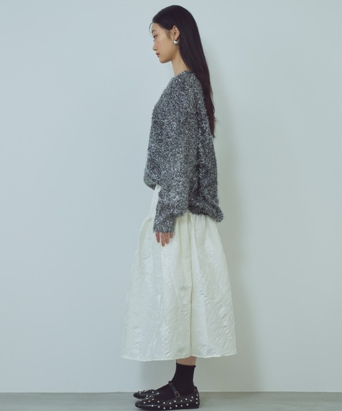 「paravion」 長袖ニット FREE シルバー レディース_画像4