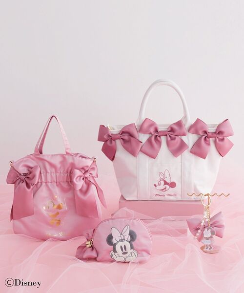 Disney（ディズニー） トートバッグ Minnie Mouse/ボリュームリボン