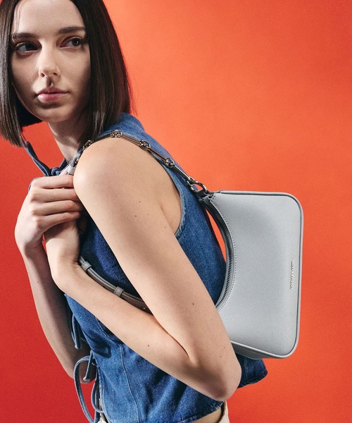 「CHARLES \u0026 KEITH」 ショルダーバッグ S スミクロ レディースの画像