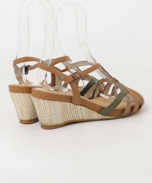 「BELL FLORRIE 」 ヒールサンダル 24.5cm ブラウン レディース_画像2