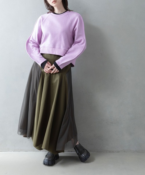 「MARECHAL TERRE」 スウェットカットソー MEDIUM ピンク レディース_画像5