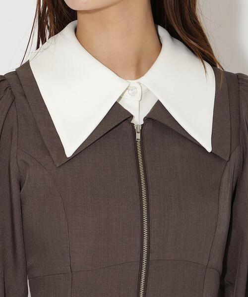 「AND COUTURE」 長袖衣装 FREE 薄墨色 レディース