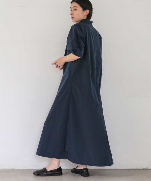 「select MOCA」 半袖ワンピース LARGE ネイビー レディース_画像5