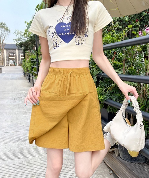 miniministore（ミニミニストア） ワイドパンツ ハーフパンツ パンツ