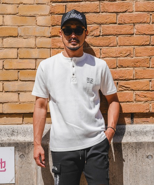 adamsJUGGLER（アダムスジャグラー） ヘンリーネック tシャツ RTEG H