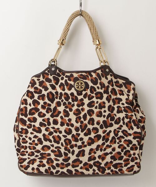 TORY BURCH（トリーバーチ） レオパード ハンドバッグ - ベージュ 