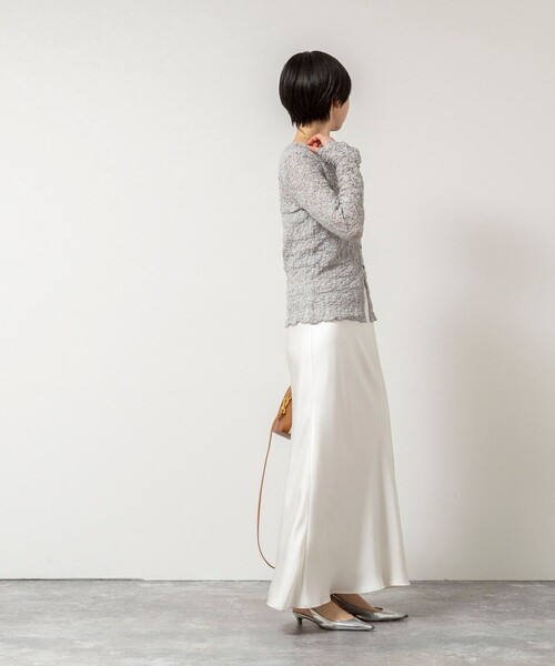 「NOLLEY'S Sophi」 カーディガン 38 ホワイト レディース_画像3