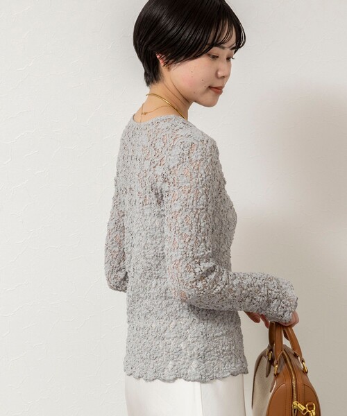 「NOLLEY'S Sophi」 カーディガン 38 ホワイト レディース_画像6