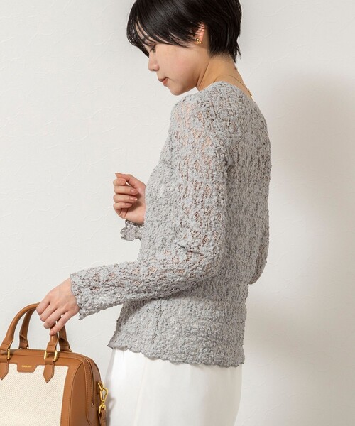 「NOLLEY'S Sophi」 カーディガン 38 ホワイト レディース_画像8