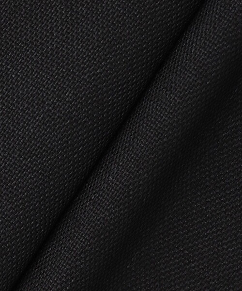ルルウィルビー 23ss ノーカラー　麻混ジャケット 黒 半袖 金ボタン S LOULOU WILLOUGHBY（ルルウィルビー） ジャケット ノーカラー