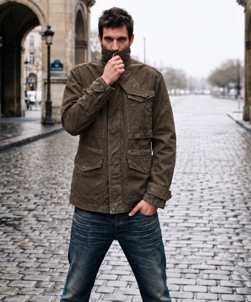G-STAR RAW ミリタリージャケット モッズコート Washed Slim Field