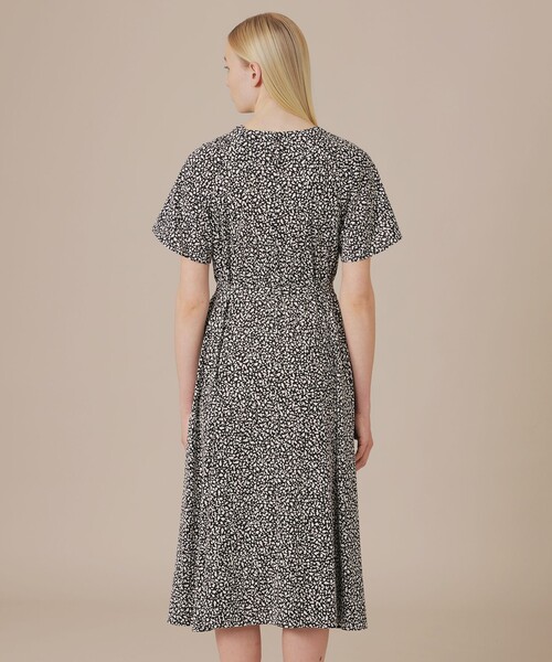 美品　マッキントッシュ　ロンドン　半袖 ロング　ワンピース ホワイト ドット柄 MACKINTOSH LONDON（マッキントッシュ ロンドン） ワンピース 半袖
