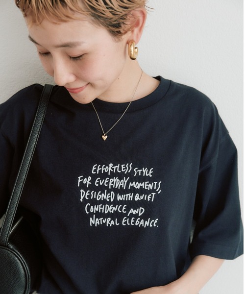 pual ce cin tシャツ 「＠kokiminitaコラボ／WEB限定」ロゴプリント