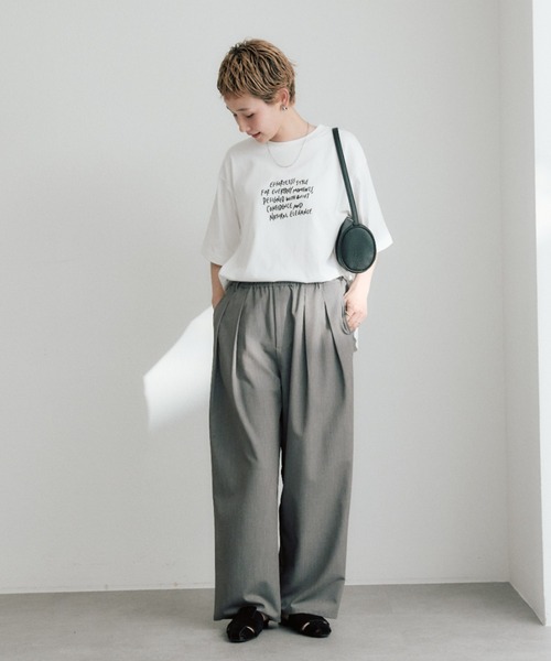 pual ce cin tシャツ 「＠kokiminitaコラボ／WEB限定」ロゴプリント