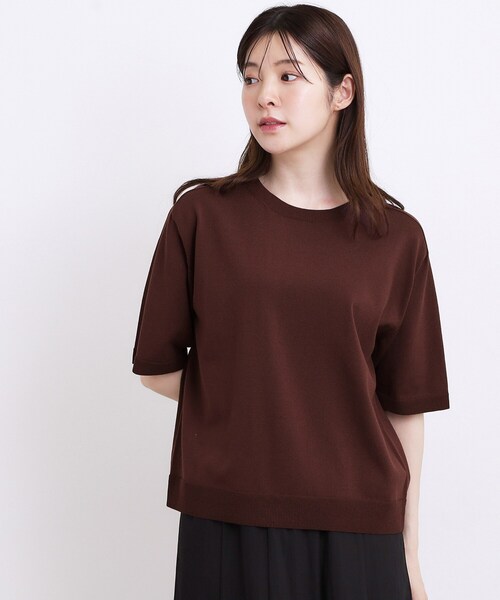 grove（グローブ） ニット セーター 「ひんやり・UVカット・洗濯機」T
