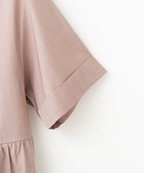 「Afternoon Tea」 半袖チュニック MEDIUM ネイビー レディース_画像3