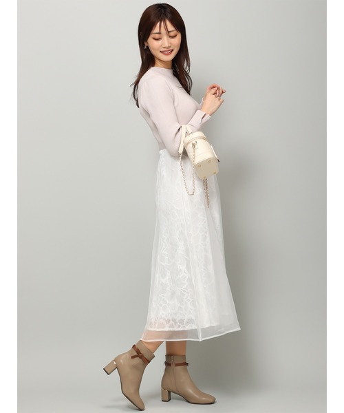 「MISCH MASCH」 ドッキングワンピース フリ- ベージュ レディース_画像9