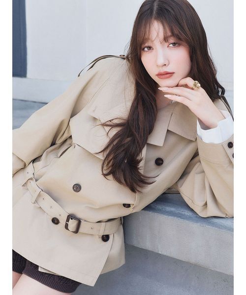 LILY BROWN（リリーブラウン） トレンチコート コート ファンネル