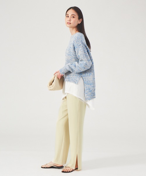 「qualite」 イージーパンツ 36 ベージュ レディース_画像3