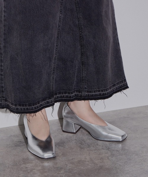 「NICAL」 パンプス 23.5cm シルバー レディース_画像7