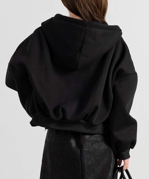 DAY CLOSET パーカー レディース 裏起毛ドロップショルダー